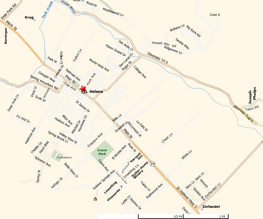 lewelling Vinyards, Berringer, Joseph Phelps, Krug, Saint Helena>
<P>
An article on <A HREF=